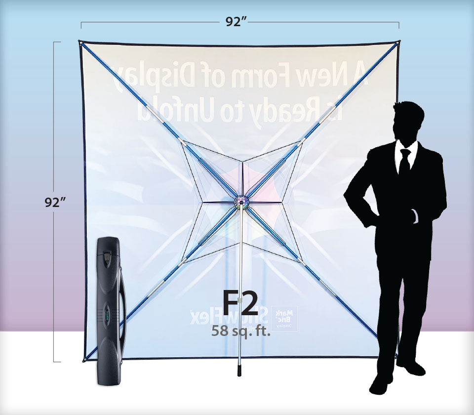 F2 SHOWFLEX FREESTANDING w/ GRAPHIC