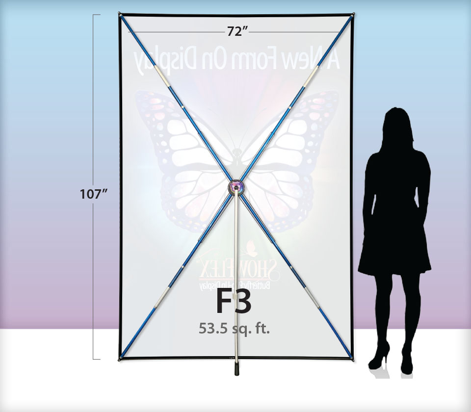 F3 SHOWFLEX FREESTANDING w/ GRAPHIC